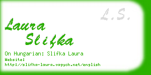 laura slifka business card